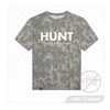 "HUNT MORE, WORRY LESS" Washed Mossy Oak Tee