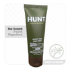 A product image of a bottle of HUNT Refined Repellent lotion. A DEET-free, scent-free insect repellent. There is logo of a mosquito with a cross through it in the corner with text saying "DEET IS DEAD."
